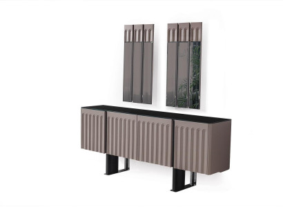 Modern Dining room Set Consists of Sideboard and 2x Mirror Perfect 3-piece.